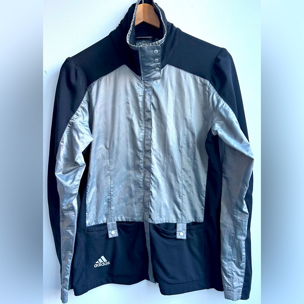 ADIDAS GOLF climaproof womens size small zip up wind jacket